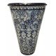 Mexican Talavera Planter Round HUGE Planter - Talavereado Azul1